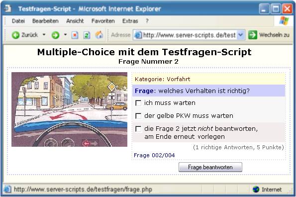 Testfragen-Script Testfragen-Script